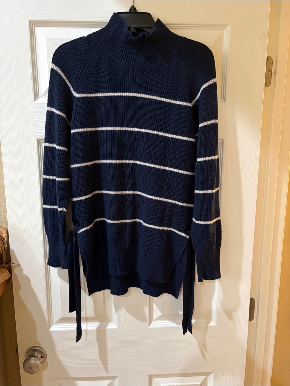 Rebecca Taylor Navy with white stripes sweater Size S